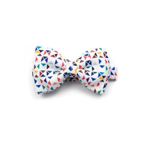 White 3angle Classic Bow Tie